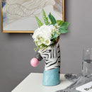 Axyaa Zebra Giraffe Bubbles Vase | Creative Art Home Decor