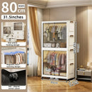 Axyaa Transparent Foldable Wardrobe - Large Capacity Bedroom Organizer