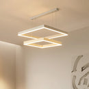 Axyaa Square Frame Chandelier for Living Room, Bedroom, and Dining Room