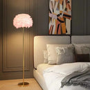 Axyaa Feather Floor Lamp - Nordic Minimalist Luxury Light for Bedroom Living Room