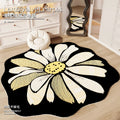 Axyaa Plush Flower Pattern Bedroom Carpet - Soft, Fluffy Rug for Living Room