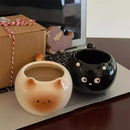 Axyaa Ceramic Cat Coffee Cup 300ml: Cute Kawaii Mug for Tea, Milk, Juice - Ideal Gift