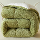 Axyaa Solid Color Lamb Wool Quilt - Thick Warmth for Winter