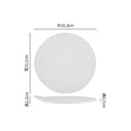 Axyaa Matte Stone Ceramic Plate Set for Molecular Cuisine and Desserts