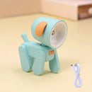 Axyaa Mini USB Rechargeable Cartoon Night Light - Bedroom Desktop Ornament & Ambient Light