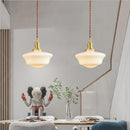 Axyaa Milky White Glass LED Pendant Chandelier - Modern Home Decor Light