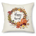Harvest Pumpkin Truck Maple Leaf Pillow Case for Autumn Home Decor - Axyaa