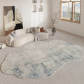 Axyaa Soft Luxury Rug for Living Room and Bedroom, Anti-slip Irregular Shape Floor Mat