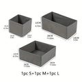 Axyaa Fabric Closet Organizer Bins - Dresser Drawer Dividers for Clothing and Accessories