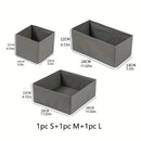 Axyaa Fabric Closet Organizer Bins - Dresser Drawer Dividers for Clothing and Accessories