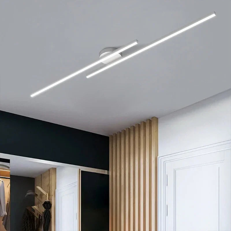 Axyaa Black Gold LED Ceiling Light 60/80cm Modern Living Room Bedroom Decor Lighting