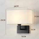 Axyaa Adjustable LED Fabric Wall Light for Bedroom Bedhead Reading