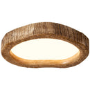 Axyaa Retro Wood Ceiling Light for Bedroom, Living Room, and Study