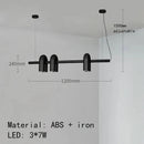 Axyaa Nordic U-shaped Water Pipe Chandelier: Rotatable LED Lighting Fixture