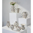Axyaa Polka Dot Ceramic Vase Pot Home Decor Handicrafts Flower Arrangement Accessory