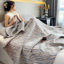 Axyaa 100% Cotton Muslin Boho Throw Blanket for Bed Sofa Couch