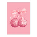 Pink Bows Cherry Wall Art Canvas Poster Prints Axyaa College Girl Room Decor