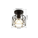 Axyaa Nordic Iron Ceiling Light for Kitchen, Hallway, Balcony - Retro Minimalist Design