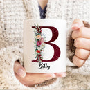 Axyaa Floral Water Cup: Personalized Creative Tea Mug for Birthday, Mothers Day Gift
