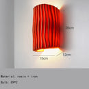 Axyaa Resin Wall Lamp G9 Bulb Modern Colorful Bedroom Lighting Fixtures