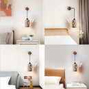Axyaa Natural Yellow Stone Hanging Pendant Light for Bedroom and Living Room