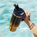 Axyaa Stainless Steel Thermal Water Bottle with Handle and Straw