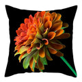 Axyaa Flower Printed Pillow Case - Decorative Polyester Cushion Cover - 45x45cm