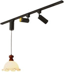 Axyaa Ceiling Track Lamp: 360° Rotation Chandelier Pendent Light for Dining Table