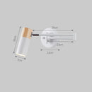 Axyaa Swing Arm LED Wall Lamp for Bedroom Study Reading Eye Protection