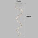Axyaa Modern Duplex Building Staircase Chandelier for Living Room Indoor Lighting