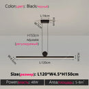 Axyaa Modern Black Dining Chandelier Light for Kitchen Bar Table