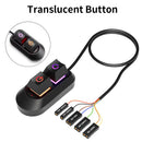 Axyaa Mechanical Cable Key Power Switch Set for Home Office PC Case