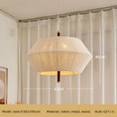Axyaa Cotton Thread Pendant Lights Modern LED Ceiling Chandelier, Bedroom Hang Lamp