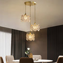 Axyaa Glass LED Pendant Lights for Indoor Lighting, Luxury Ceiling Lamp for Bedside, Bathroom, Bar, Restaurant