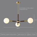 Axyaa Antique Copper Walnut Pendant Lamp for Living Room, Bedroom, Dining Hall