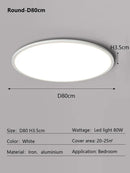 Axyaa Ultra Slim LED Ceiling Light for Modern Minimalist Home Decor