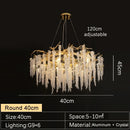 Axyaa Luxury Crystal Chandelier for Elegant Living Spaces