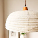 Axyaa Wabi Sabi Fabric Chandelier for Chic Ambiance in Home, Restaurant, or Hotel