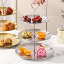 Axyaa Stainless Steel Fruit Plate - Snack Dish, Candy Tray, Salad Bowl