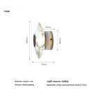 Axyaa Chrome Crystal glass LED Wall Light - Modern Home Lighting Fixtures