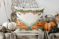 Axyaa Halloween Ghosts & Leaves Pattern Pillow Cover for Sofa Bedroom Car
