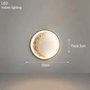 Axyaa Moon Light Outdoor LED Wall Light for Garden Villa Decoration