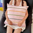 Axyaa Sheep Wool Throw Pillow: Cartoon Small Fresh Design for Living Room & Bedroom, 45x45cm