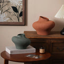 Axyaa Coarse Pottery Vase: Aesthetic Room Decor for Flowers, Plant Pot or Ornaments