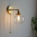 Axyaa Nordic Glass Ball Wall Lamp for Restaurant Bedroom Bathroom Staircase Mirror Lighting