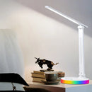 Axyaa LED Desk Lamp with USB Plug, 3-Level Touch Dimmable Table Lighting