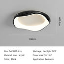Axyaa Round LED Bedroom Ceiling Lamp Full Spectrum Dimmable Study Light