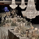 Axyaa European-Style Crystal Chandelier for Luxury Living Room, Villa & Staircase
