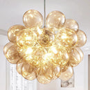 Axyaa Bubble Glass LED Chandelier Lighting for Living Room Home Decor