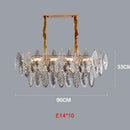 Axyaa Smoky Gray Crystal Round Chandelier LED Light Fixture for Modern Luxury Living Room